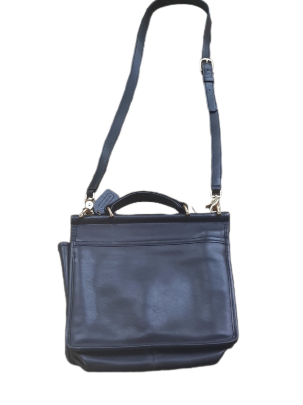 Coach Wilis Vintage Black leather station Bag crossbody 9927 - Picture 3 of 5